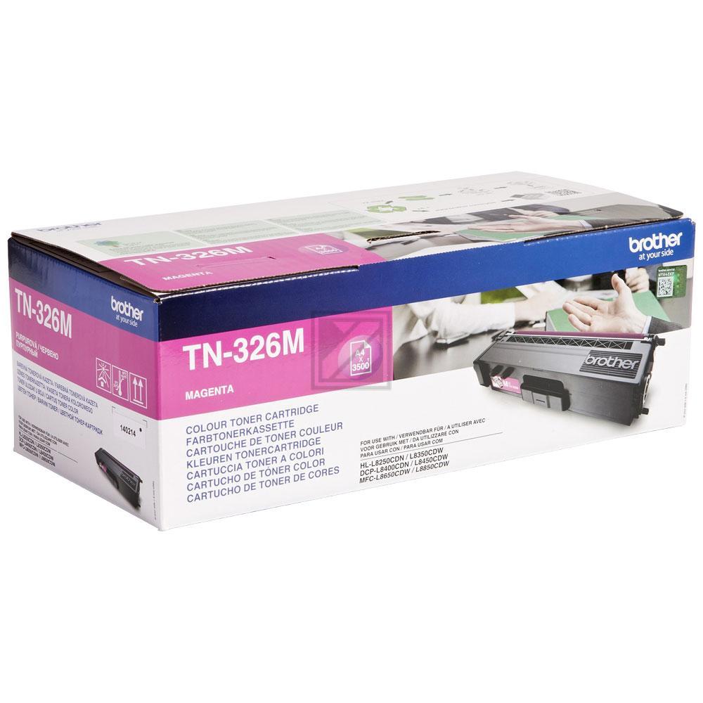 TN326M / magenta / original BROTHER Toner magenta / TN326M / 3500 S.