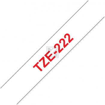 TZE222 //Red on White // original // Beschriftungs / TZE222