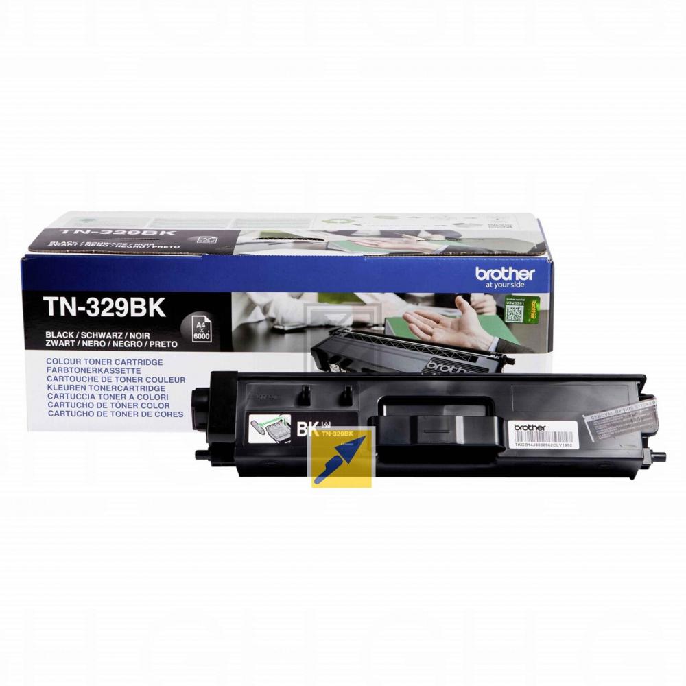 TN329BK / schwarz / original BROTHER Toner schwarz / TN329BK / 6000 S.