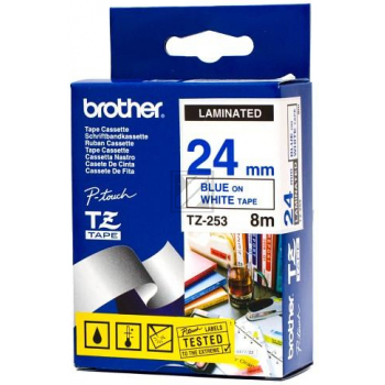 TZE253 / original BROTHER PTouch Farbband / TZE253