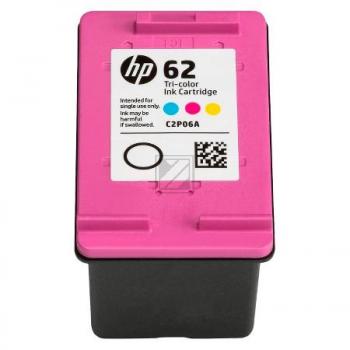 C2P06AE // 62 / original HP Druckkopfpatrone color / C2P06AE / 165 S. / 4.50 ml